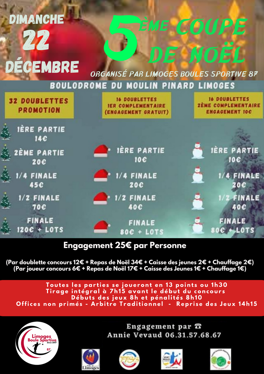 CONCOURS 32D PROMO LIMOGES BOULE SPORTIVE