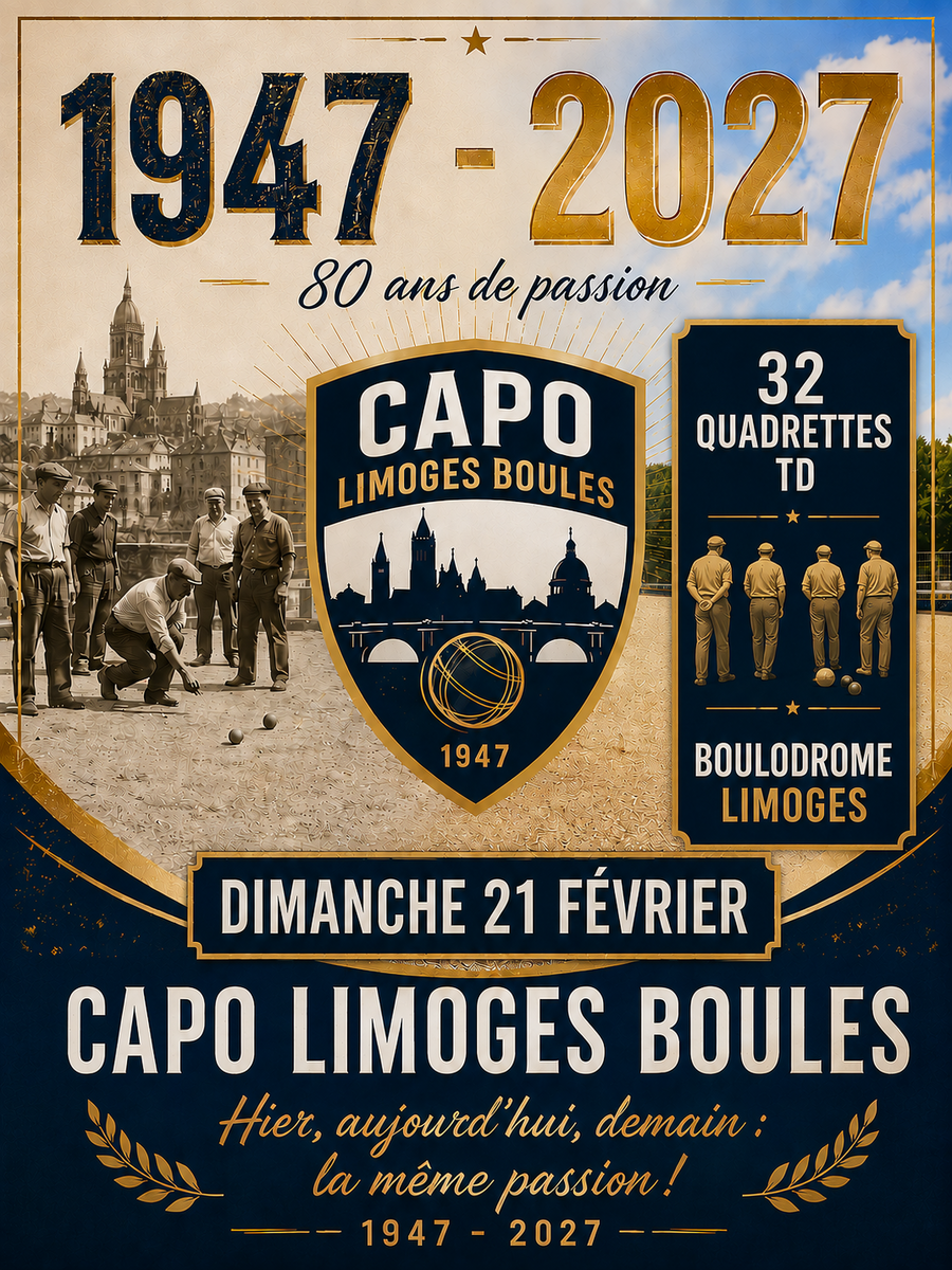 CONCOURS 32Q PROPAGANDE CAPO LIMOGES BOULES