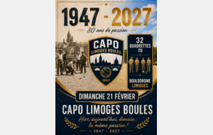 CONCOURS 32Q PROPAGANDE CAPO LIMOGES BOULES