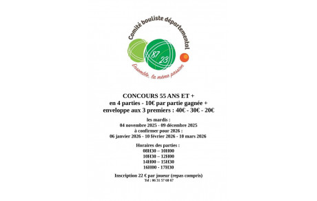 CONCOURS 55 ANS 2025 2026