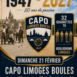 CONCOURS 32Q PROPAGANDE CAPO LIMOGES BOULES